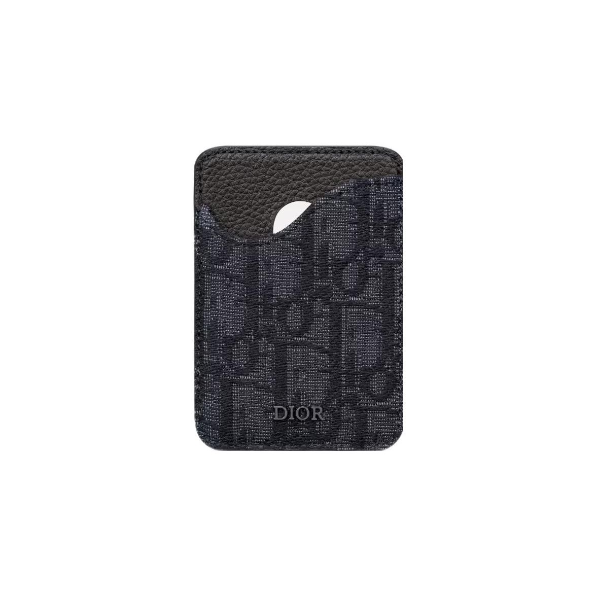 

Dior Embossed Logo Oblique Print Fabric Grain Leather Card Holder Men Accessories Black 2ADCH168YKS-H03E Box(Basic Set+Box)
