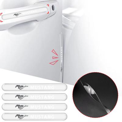 4PCS Transparent Car Door Anti-collision Protector Bumper Strip Sticker For Focus Mk2 Mk3 Fiesta Mk7 Ranger Mondeo Mk4 S-MAX Kuga Mustang
