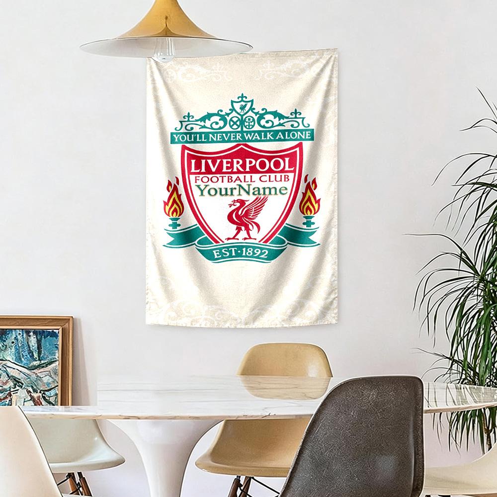 Liverpool Custom Your Name Wall Decor Tapestry Art For Pet Memorial Birthdaywedding Party Backdrop Family Gift