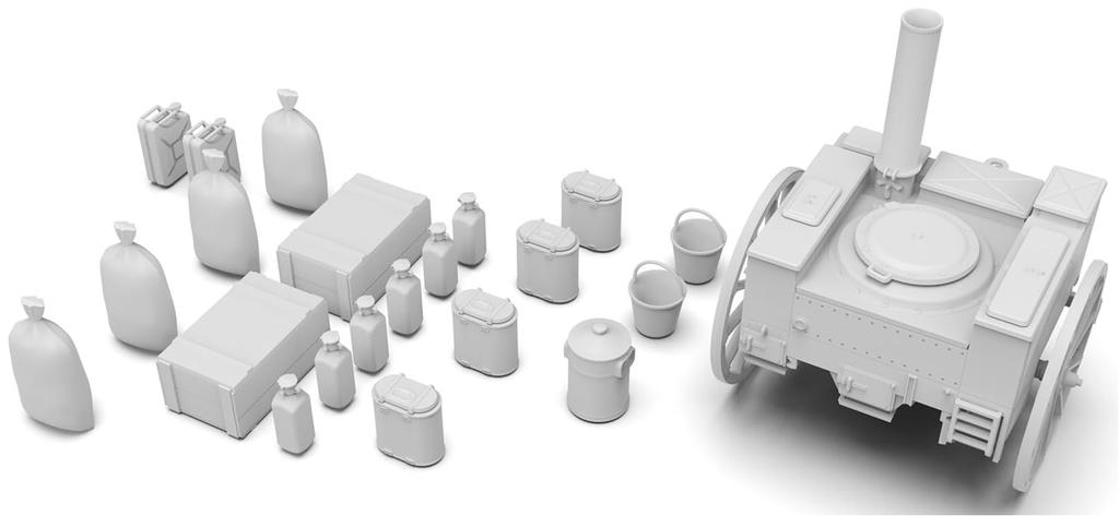 ICM 1/35 scale German AHN Gulaschkanone Field Kitchen Plastic Model 35415