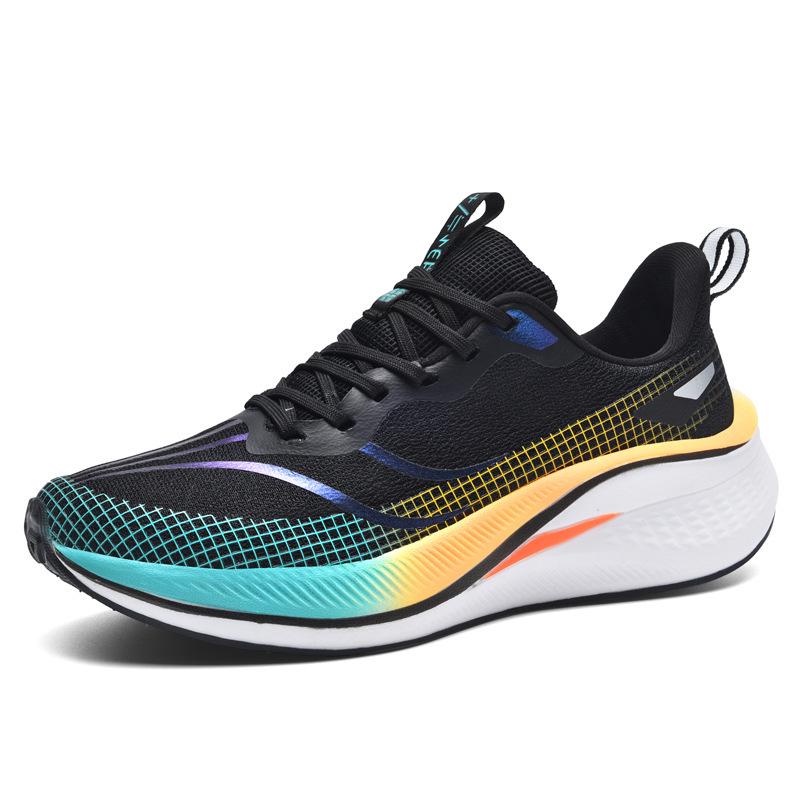 007 Breathable Mesh Running Shoes with Carbon Plate & Shock Absorption for Spring/Summer - Low-Top Casual Sports Shoes for Couples