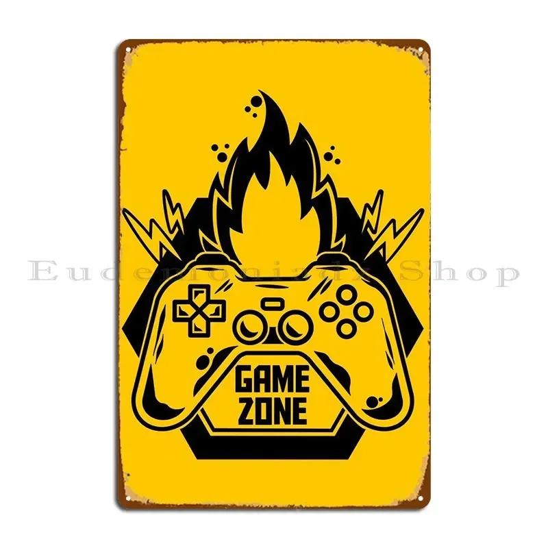 Game Zone Sign Metal Plaque Poster Bar Wall Mural Club Custom Printing Tin Sign Poster 20x30cm(7.8x11.8inch)