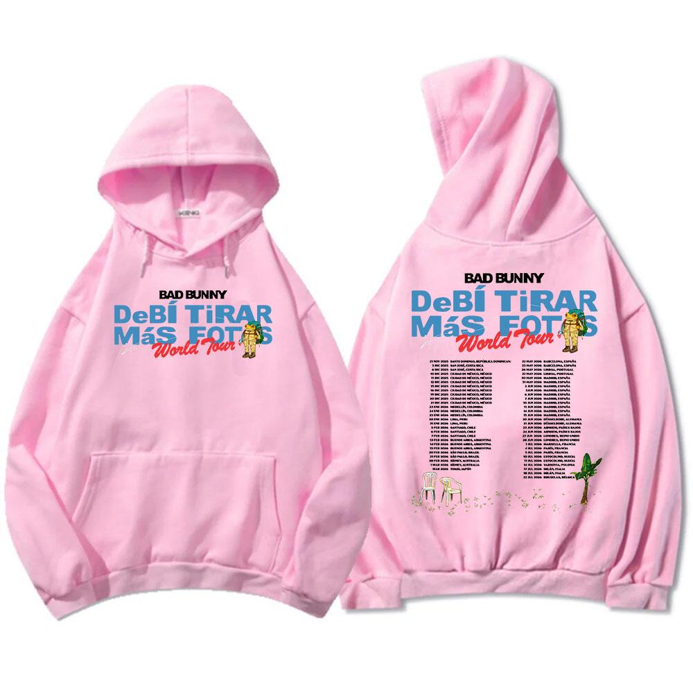Powinienem był zrobić więcej zdjęć Tour 2026 Bluzy Album DTMF Bad Bunny Nadruk Bluzy Zimowe Polarowe Mężczyźni Kobiety Bluzy Unisex
