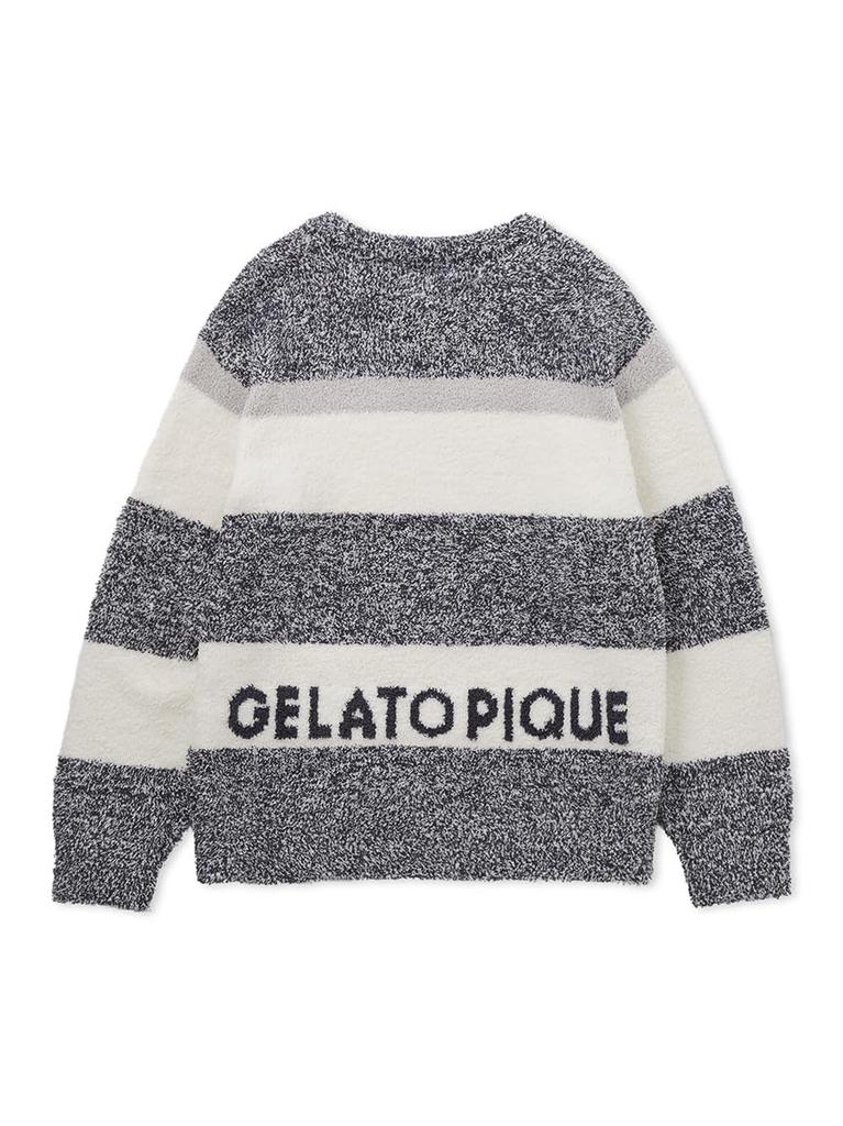 Gelato Pique Powder Melange Border Pullover PWNT245038PNKF