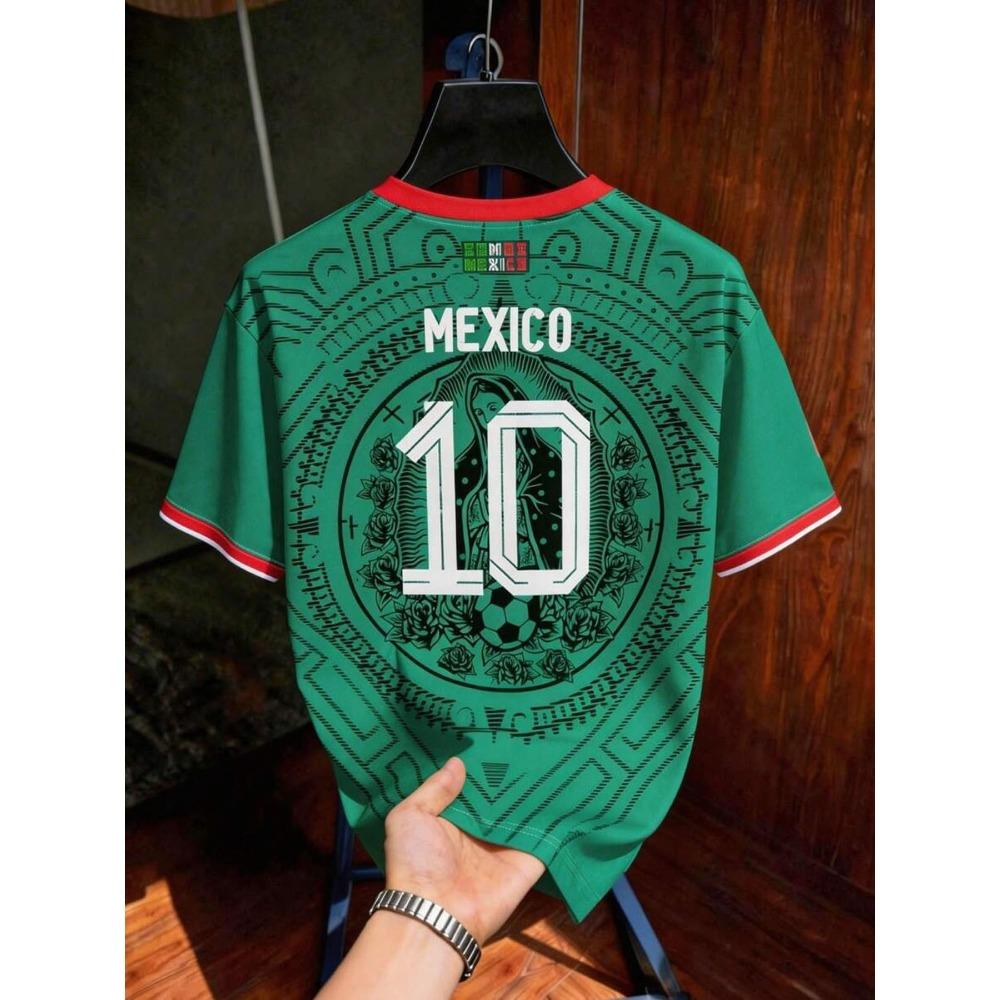 2026 Mexican Style Football Jerseys Short Sleeves & Comfortable Breathable Crew Neck Sports