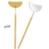 Crescent-shaped Stainless Steel Handheld Mirror for Eyelash Extensions