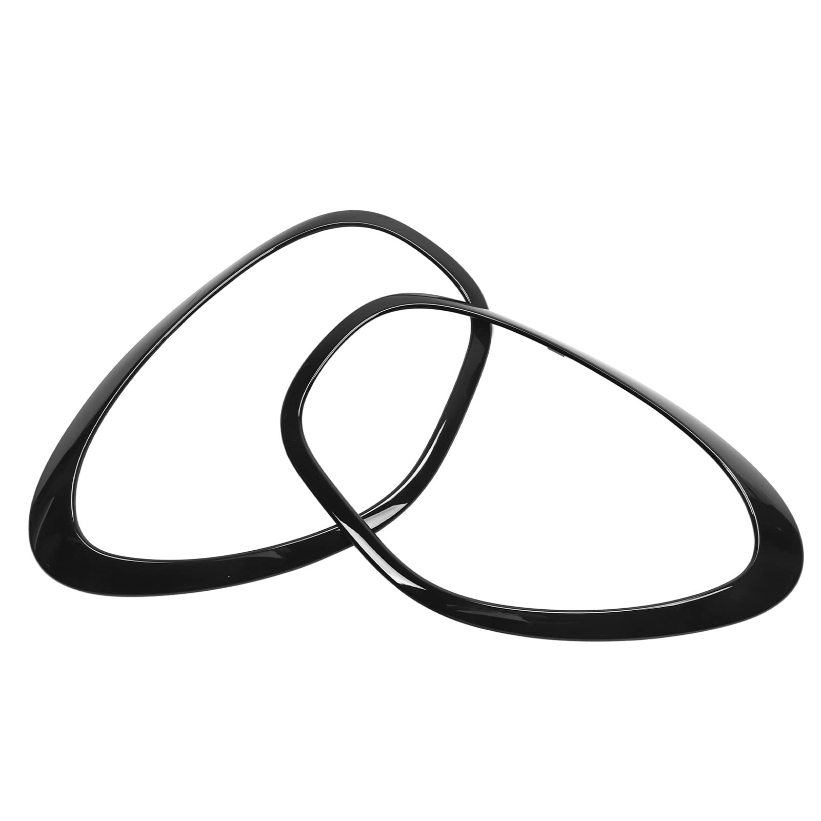 

KIMISS Headlight Ring Set of 2 and Compatible with Parts 51139801573 and for MINI Glossy Headlight Headlight Car Lamp Easy Installation Trim, (Left