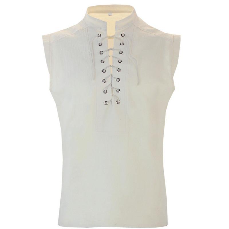 New men's clothing, medieval clothing, retro men's short vest Halloween costume