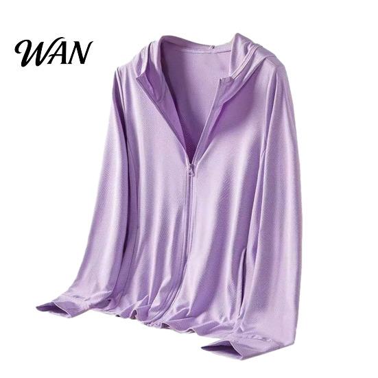 Sleeve Sun Protection Hoodie Jacket Hooded Long 360-Degree Anti-UV Coat Lightweight Breathable Mesh Fabric Outdoor Summer Clothing