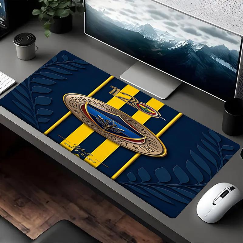Fenerbahce Thema Mauspads, Rutschfeste Gummiunterlage, Multifunktionales Büro- & Heimdekor, Perfekt zur Personalisierung des Arbeitsplatzes.