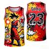 Letní Retro Fitness tílko Dragon Ball Pánské Oversized 3D Tištěné Tílko Rodinné Unisex Dětské Sportovní Tričko