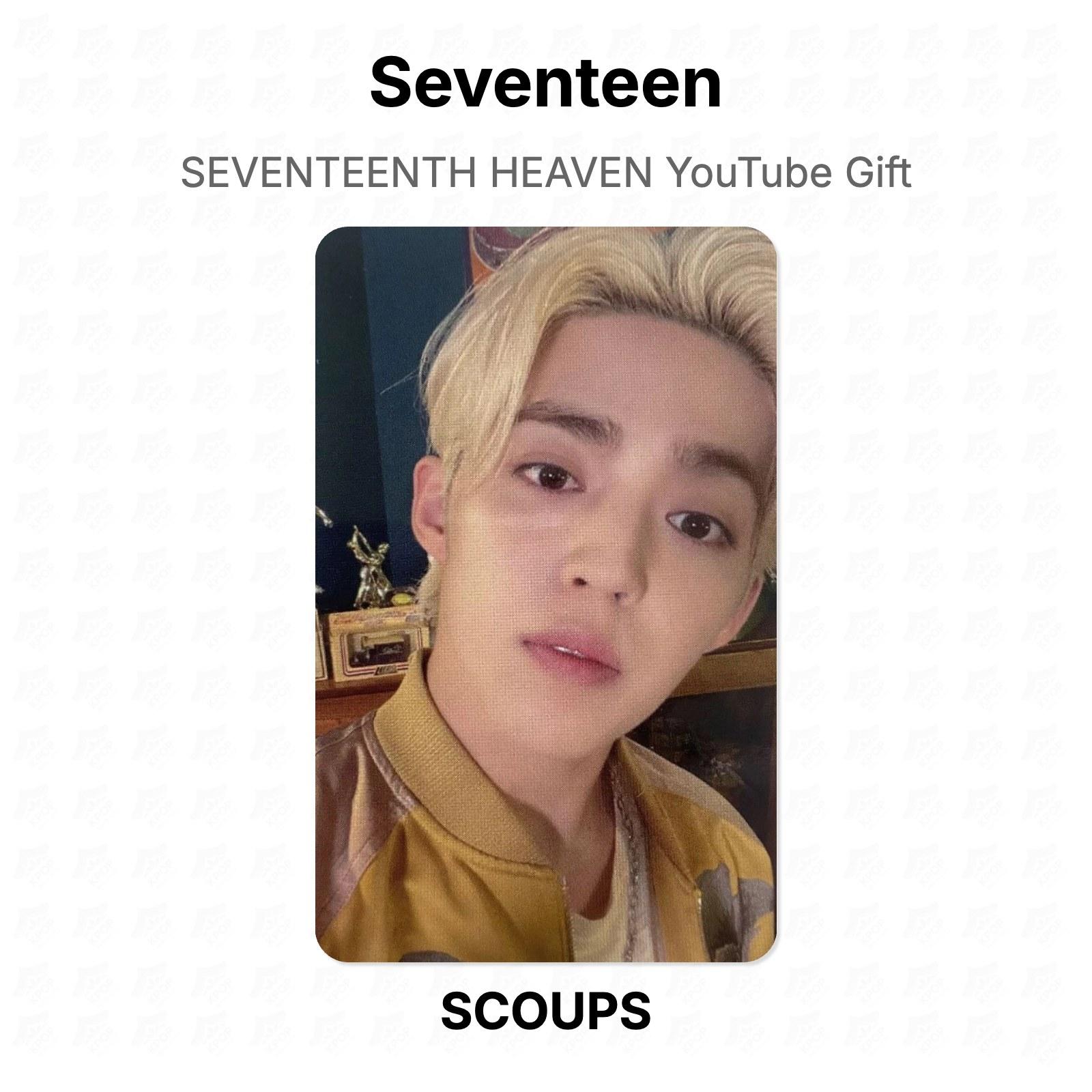 Seventeen СЕМНАДЦАТОЕ НЕБО YouTube Подарок Официальная фотокарточка S.COUPS beige