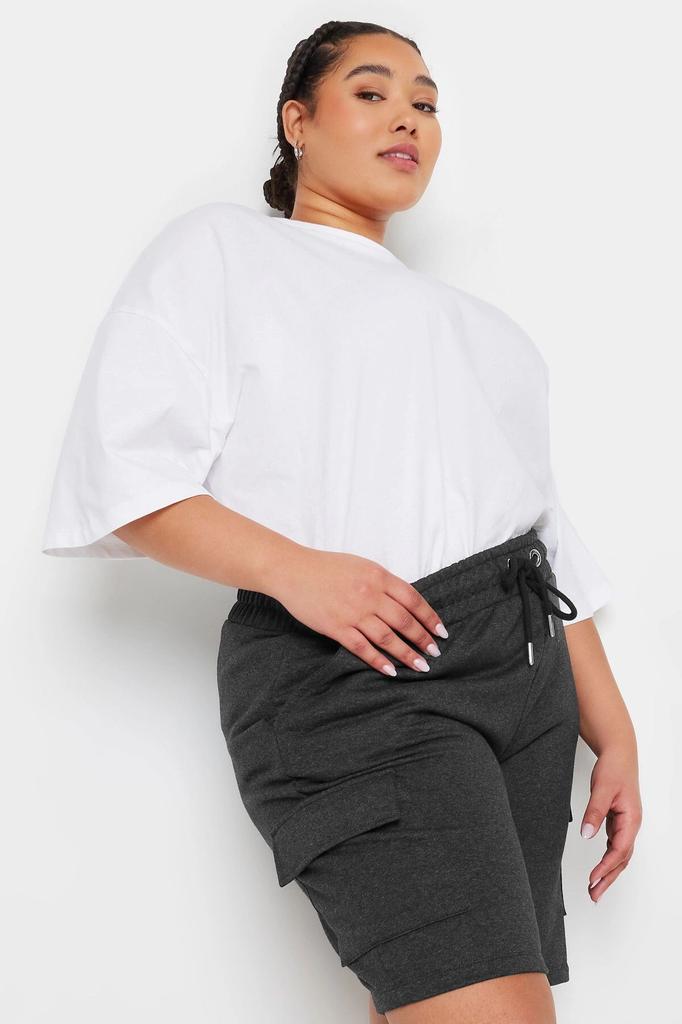 Women's Fashion Big Size Shorts & Bermudas Large Size Pocket Drawstring Waist Loose Cut Jogger Shorts 303196