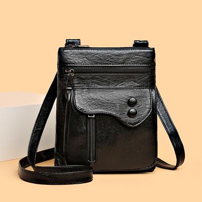 Kadın Mini Postacı Çantası Çok Fonksiyonlu Küçük Kare Çanta Moda Retro Orta ve Eski Omuz Değiştiren Çanta Kadın