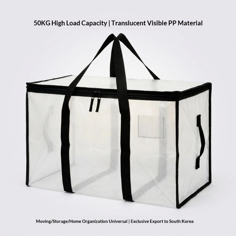 Large Capacity Quilt Storage Bag Transparent Quilt Clothes Sorting Bag Luggage Moving Packaging Bag Special Artifact