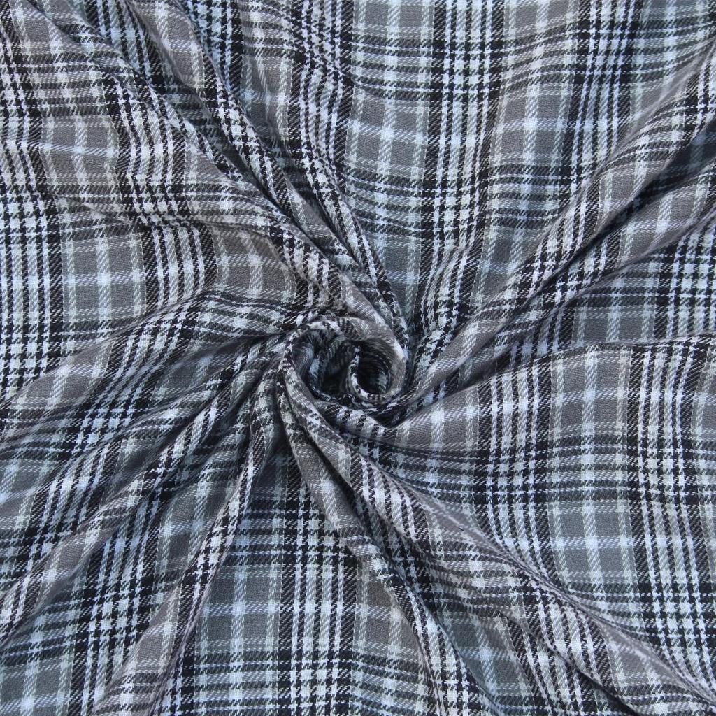 Bigreams Miękka tkanina koszulowa w kratkę z nieszytym wykończeniem w kolorze brzoskwiniowym