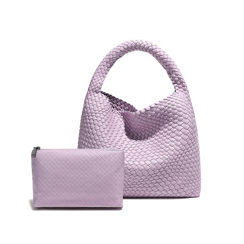 Hand-woven Women's Bags, Daily Casual Shoulder Bags, Large-capacity Underarm Bags, Bucket Bags.