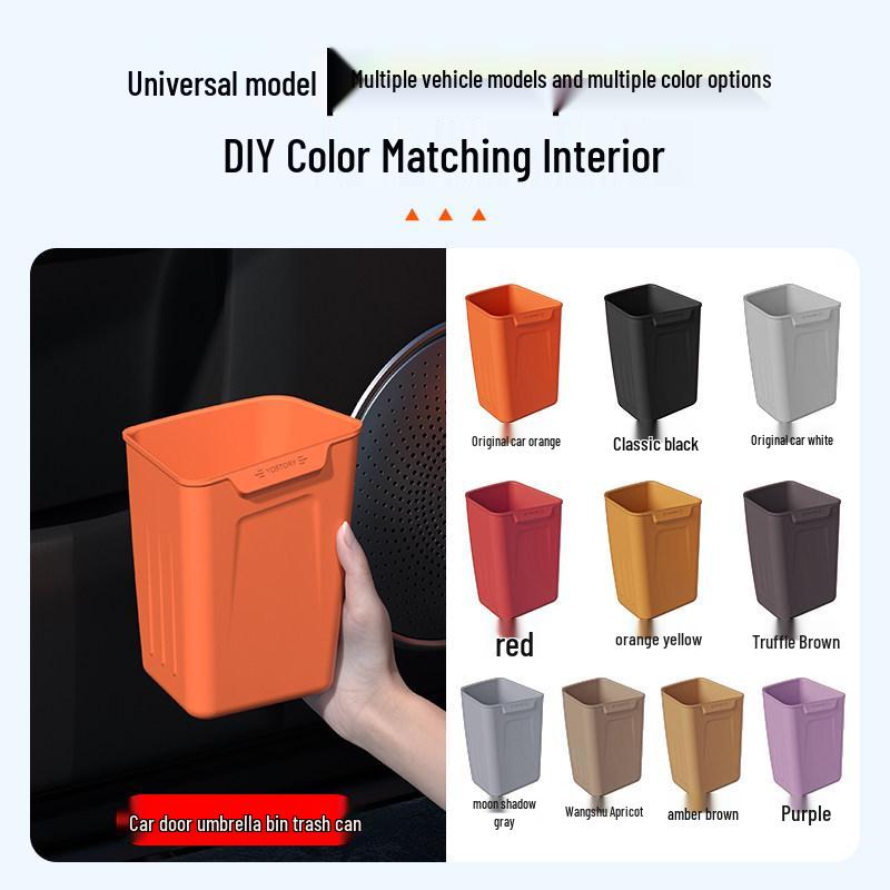 Compatible with 26 Zeekr 001 models: car door storage box, silicone trash can, storage solution, and modification supplies.