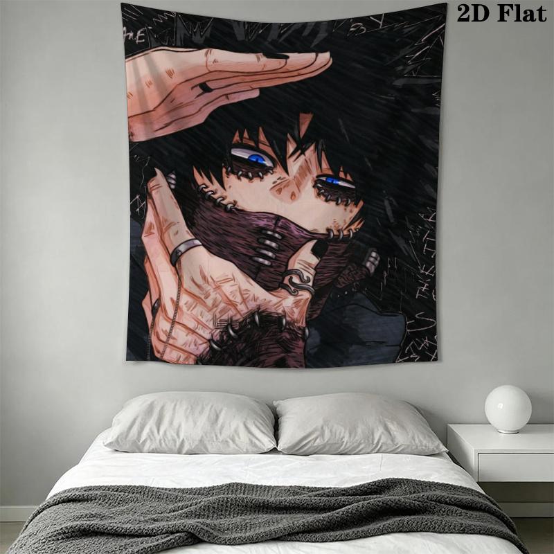 My Hero Academia Wall Tapestry Aesthetic Wall Hanging Printed Fabric Blanket Decorative Tapestries for Bedroom Living Room Home Decor