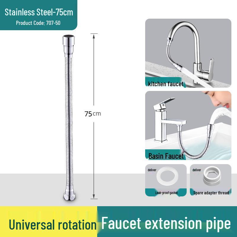 Universal Bendable Faucet Extender: Splash-Proof Aerator for Home Use