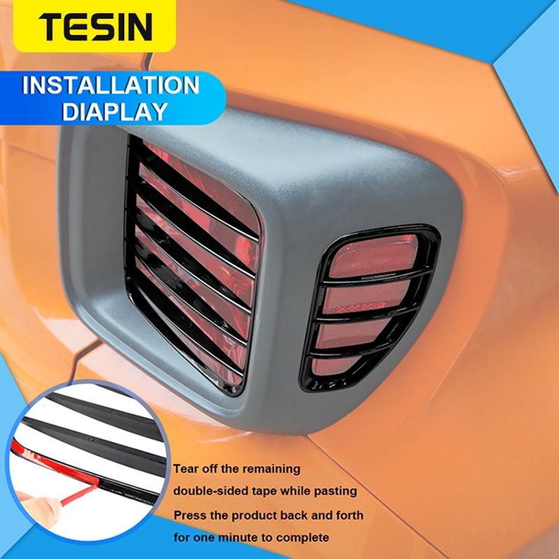 TESIN Car Tail Light Lamp Decoration for Jeep Renegade 2016 2017 2018    2022 Taillight Cover Exterior