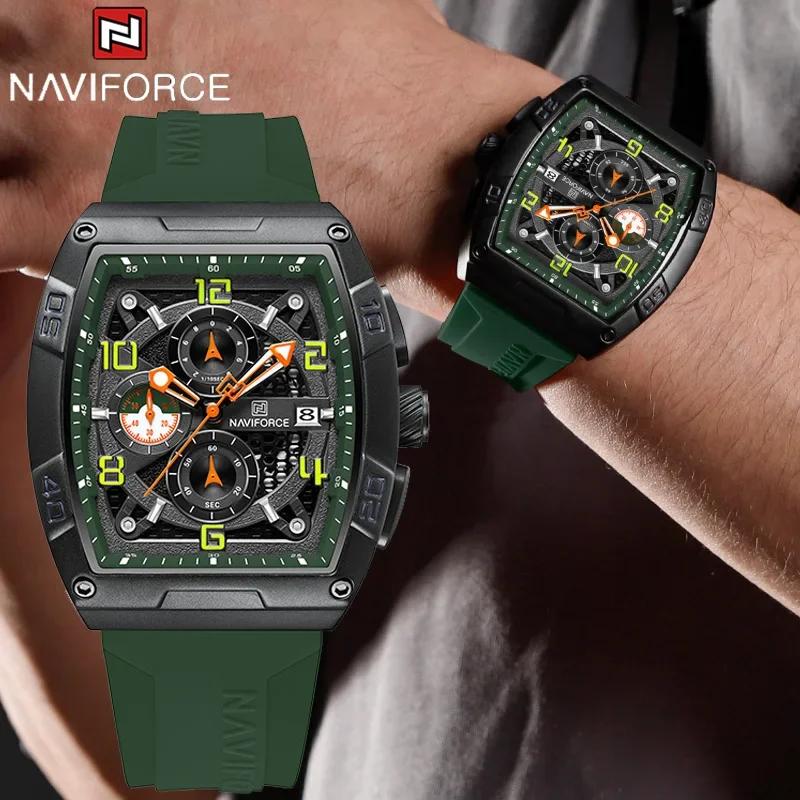 Creative Barrel-Shaped Small Dial Men Wristwatch Waterproof Quartz Watches Chronograph Date Display Reloj Hombre