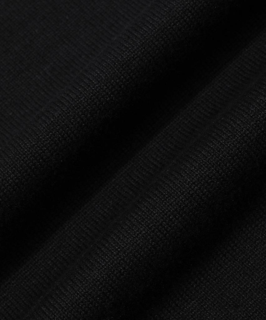 GNOK Layered Round Short Sleeve Knit [Black]