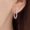 Ost Puremond Secret Setting 925 Silver One-Touch Earrings Ote124301D