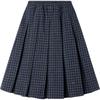 Mucmukn Girls' Academy Style Wool Plaid Pleated Skirt