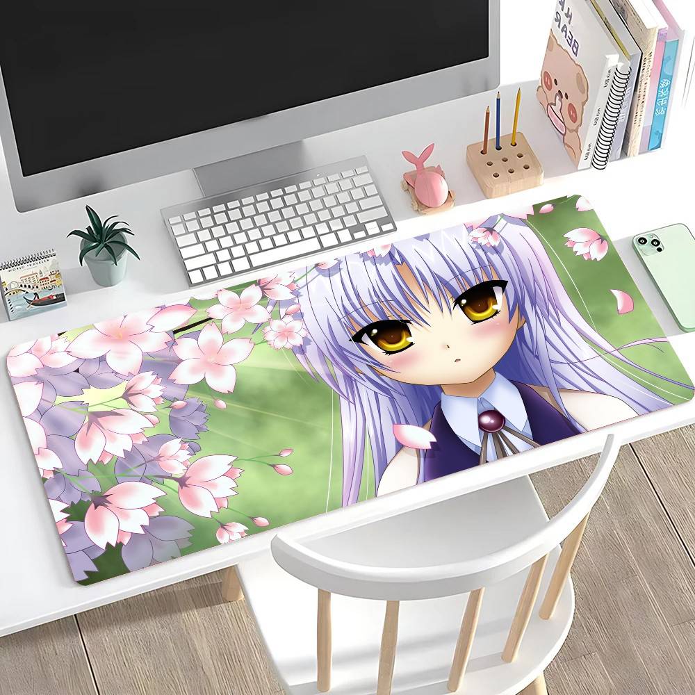 Tachibana Kanade Anime A-Angel Beats Mousepad Mouse Mat Desk Mat With Pad Gaming Accessories Prime Gaming XXL Keyboard Pad Pad