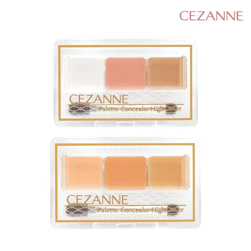 CEZANNE 3-Color Custom Layering High-Cover Concealer Palette 00 Light Tone