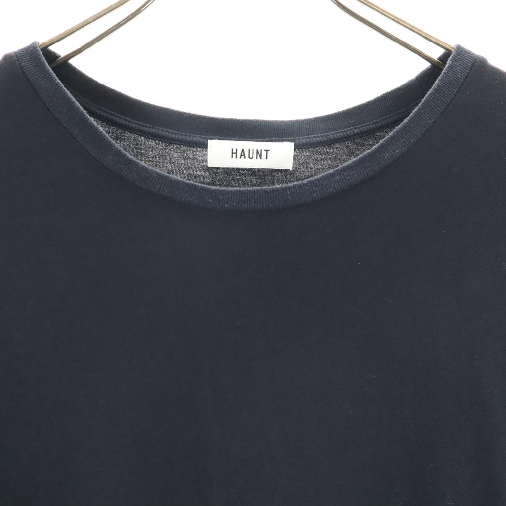 HAUNT Made In Japan Short Sleeve Long Dress 38 Navy Women Used