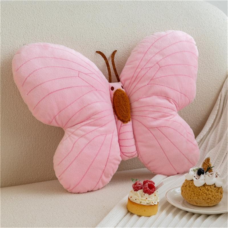 Soft Plushes Butterfly Pillow for Bedroom Living Room Decoration and Kids Room