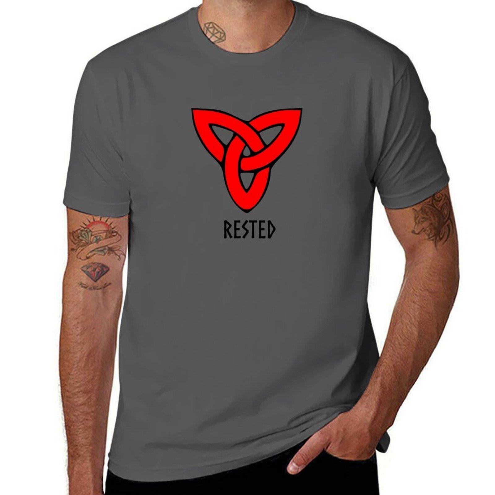 

Rested(Black Font) T-Shirt black cotton t-shirt plain for man package mens graphic t shirts T-Shirt 4XL