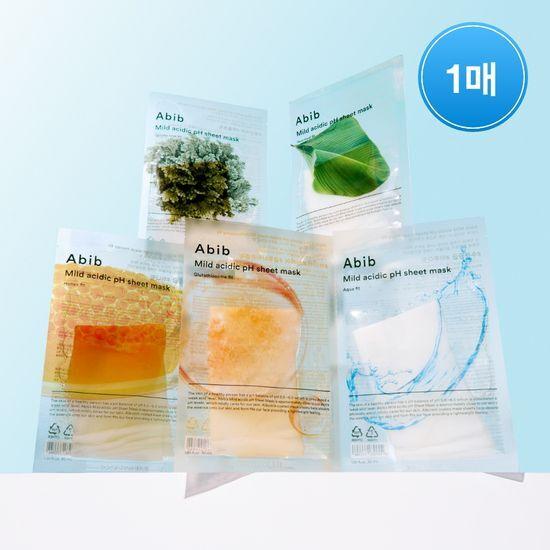 ABIB Mildly Acidic pH Sheet Mask Fit 1 Sheet (Eoseongcho/Resurrection Herb/Aqua/Glutathionesome/Honey)