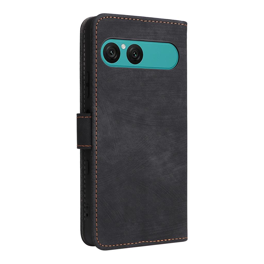 For Sony Xperia 10 VII Case Wallet RFID Blocking PU Leather Phone Cover Stand with Strap