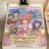 Cardcaptor Sakura Design Druck Flanelldecke, Hohe Qualität, Bequem für Alle Jahreszeiten, Heimdekoration, Wärme und Komfort