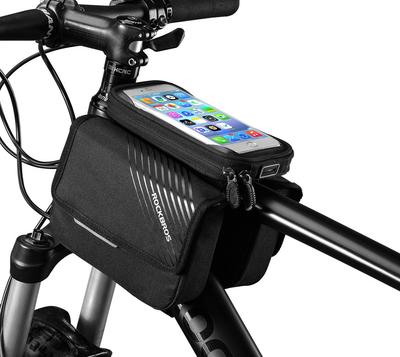 Rockbros Top Tube Bag Frame Large Bicycle Smartphone Front Waterproof Compatible with iPhone 11 Pro XS 8 HUAWEI Cycling Bag Bag, Capacity, 6-inch