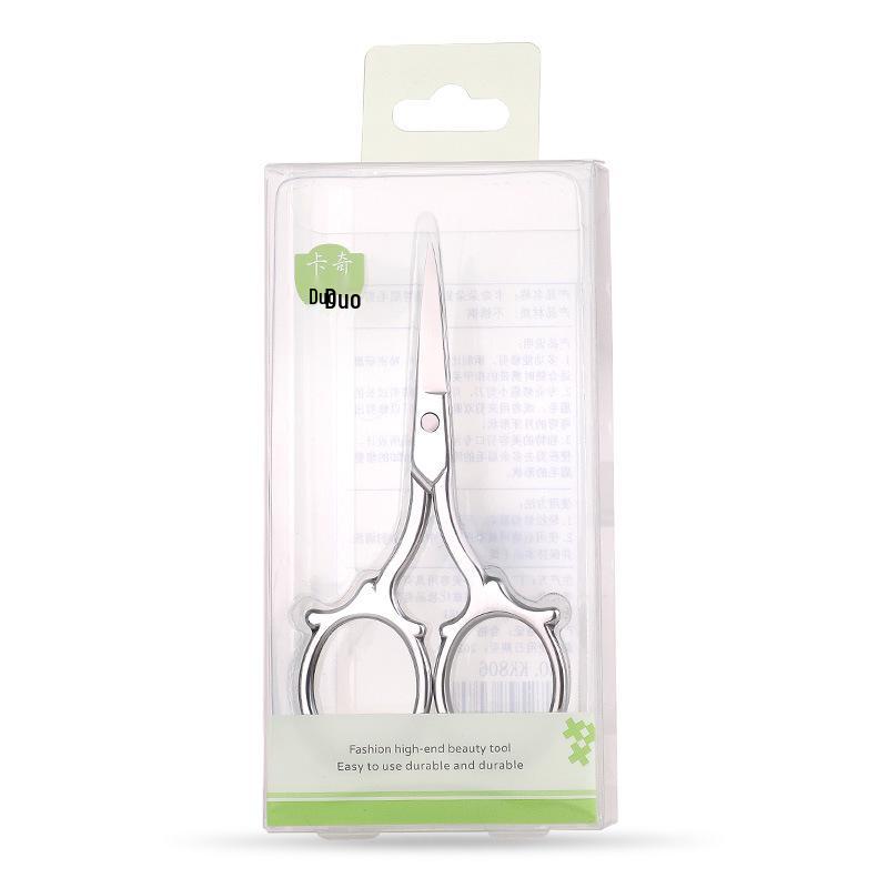 

Kaqiduo Ретро Ножницы для бровей из нержавеющей стали с изогнутыми кончиками для точной стрижки