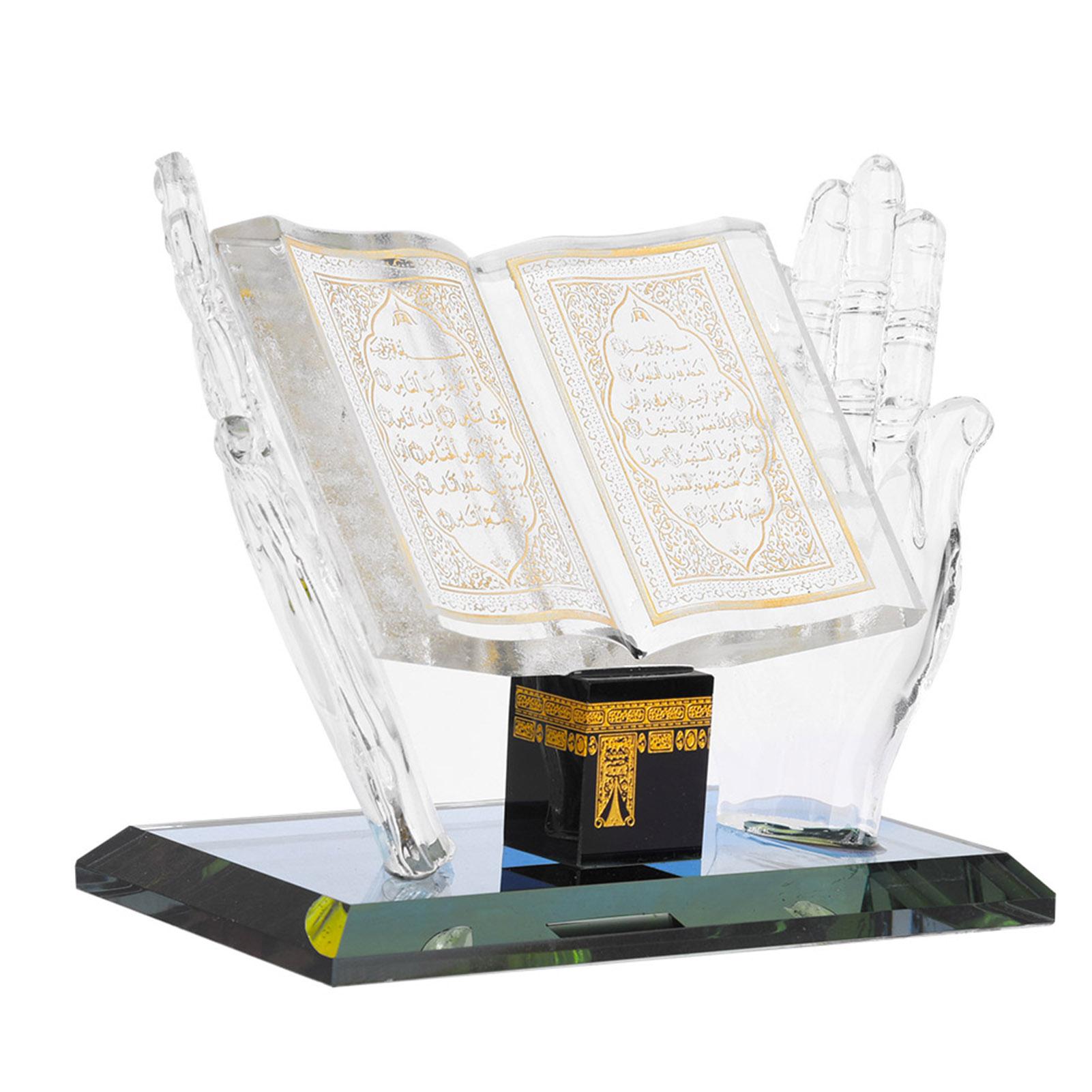 

Muslim Crystal Decorative Model Islamic Building Handicrafts Souvenirs Car Decor белый