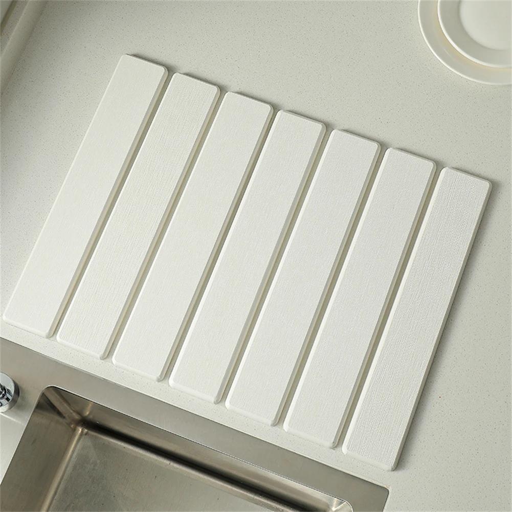 Absorbent Drying Pad Diatomaceous Dish Drying Mat Heat-Proof Mat Plant Saucer Super Absorbent Feature Food-safe Drying Mat