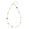 European American High-End Heart Flower Beaded Necklace & Girlish Flower Choker Set