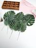 Artificial Turtle Leaf Wall Decor for Flower Arrangements and Photo Props