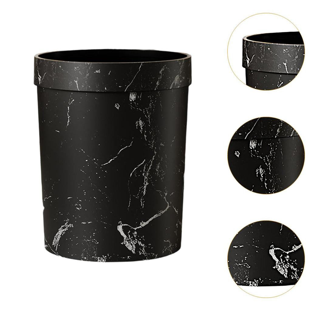 Ronde Prullenbak voor Huishoudelijk Gebruik, Herbruikbare Afvalcontainer voor Keuken en Woonkamer