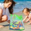 Children Sand Away Protable Mesh Bag Kids Bath Toys Storage Bags Swimming Large Beach Bag for Towels Women Cosmetic Makeup Bag
