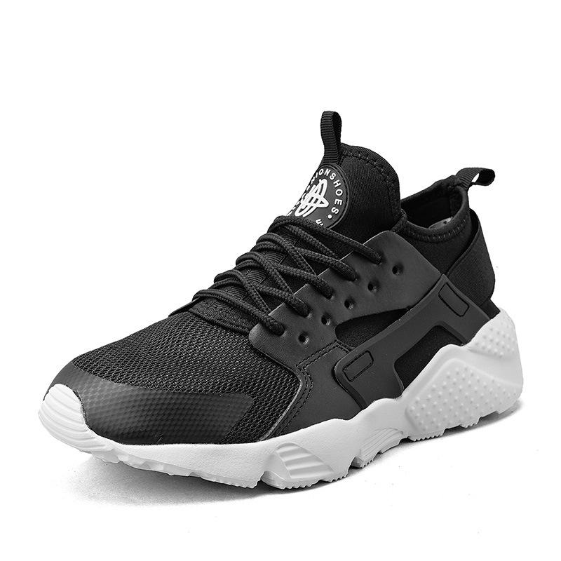 

Wallace Дышащие сетчатые осенние спортивные туфли для мужчин - Повседневный и универсальный стиль для бега 39 чёрный/белый