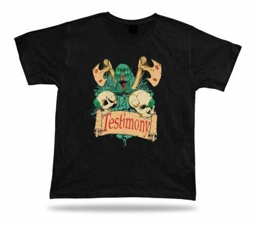 Birthday T-Shirt Gift Idea Testimony Zombie Skull Axe Hardcore Scary 4XL