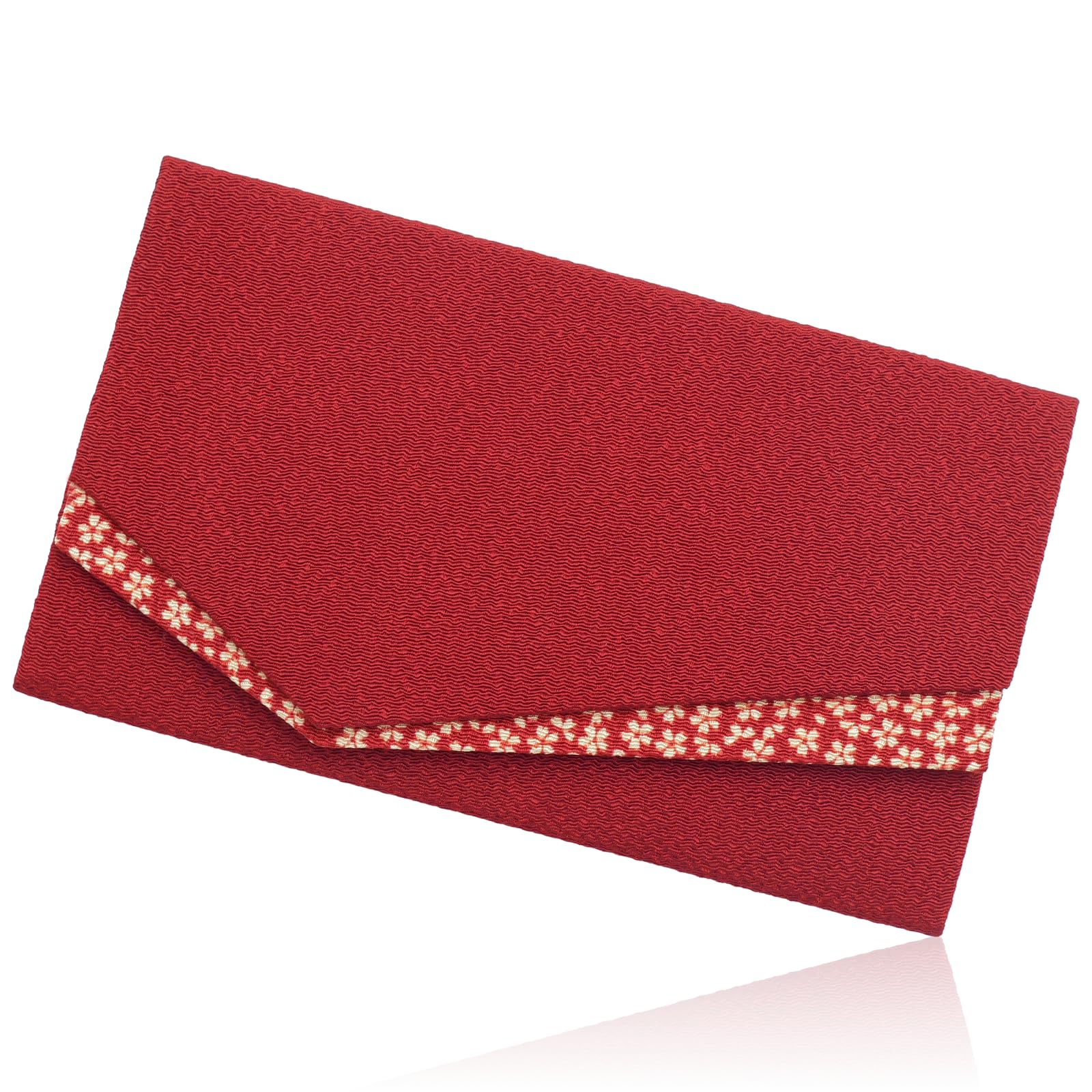 

Style Fukusa (Kyoto Futago Chirimen) for weddings and other celebrations. Handmade by our artisans in Japan. DOF01, Dark Red.