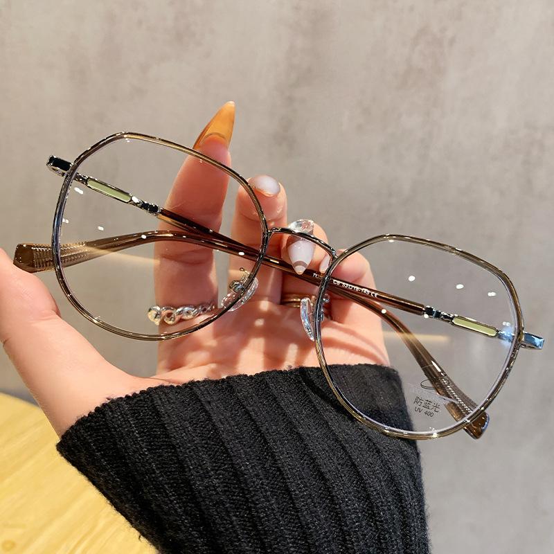 Ultralight TR90 Reading Glasses For Women Men Retro Polygon Round Eyeglass Frames Transparent Precription Glasses