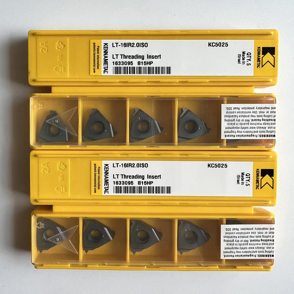 Original / LT-16IR2.0ISO KC5025  /  Industrial indexable Carbide Inserts 10 Pcs